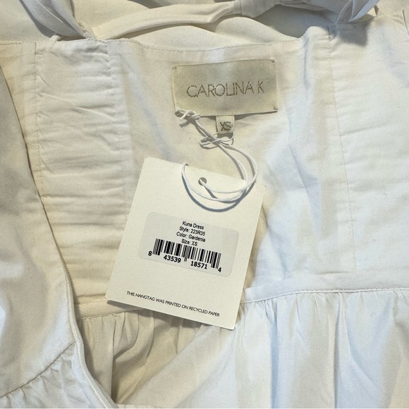 Carolina K Kuna Maxi Dress White Gardenia Size XS - Picture 5 of 7